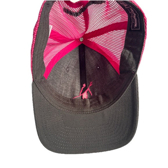 Surf Blue Dawn Patrol Performance Adjustable Snapback Mesh Hat Pink Gray - Picture 7 of 9